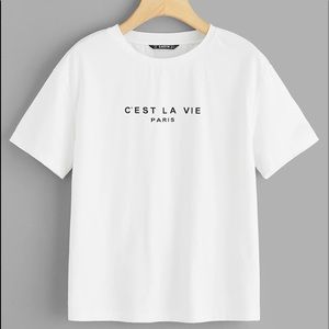 Brand new white tee